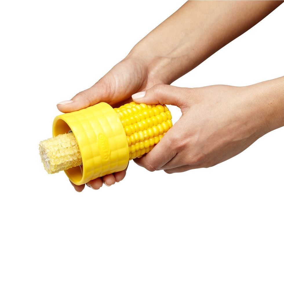 A Corn Thresher is used to take corn off the cob.