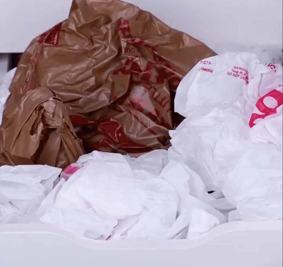 A pile of plastic bags